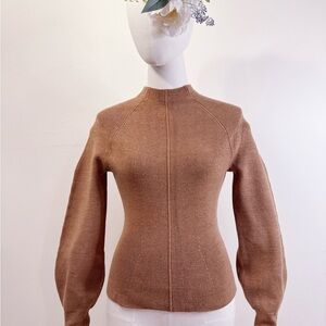 Zara Brown 38% Wool Sweater